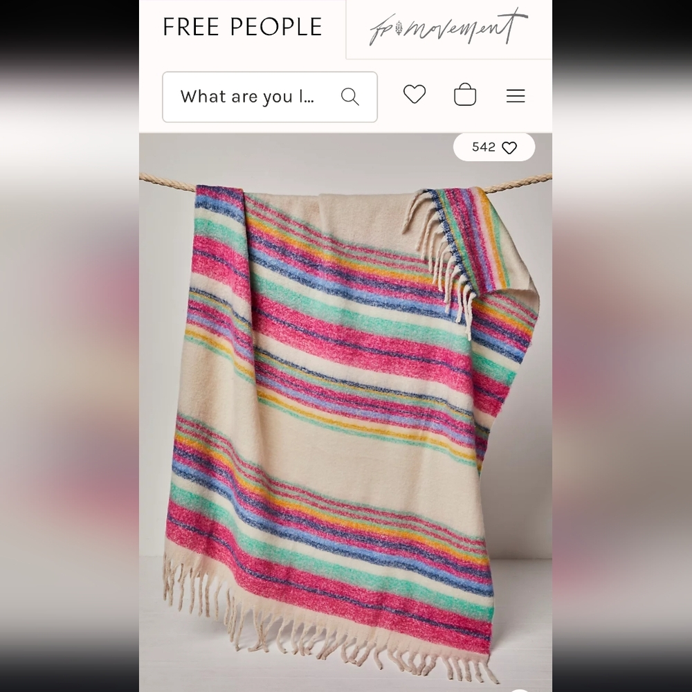 Free People Fringe Throw Blanket - Picture 2 of 11